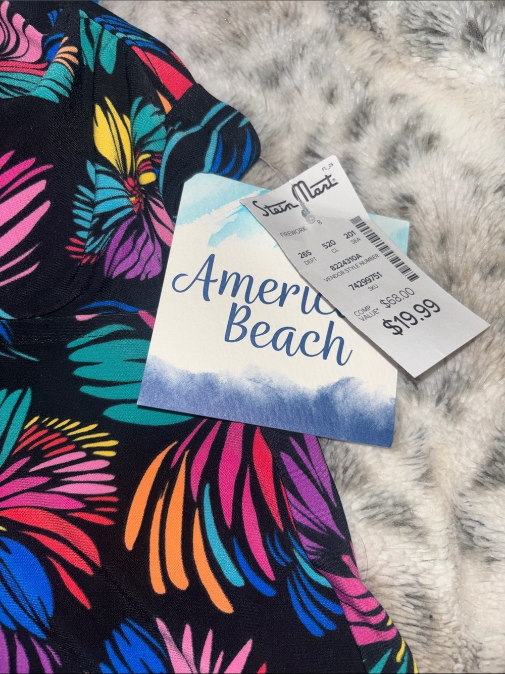 Nike Black Swim Bottoms with Colorful Tankini Top NWT❗️ - Picture 3 of 6
